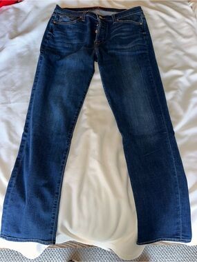 7 For All Mankind Indigo Straight-Leg Jeans